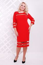 Платье Хилари красный 50 размер