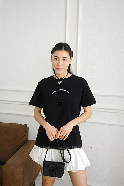 Футболка жіночі чорні Туреччина 