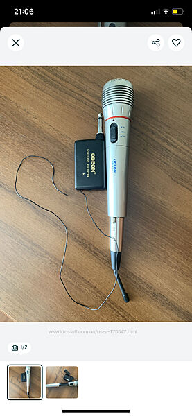 Микрофон для караоке беспроводной Odeon