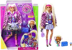 Барби Экстра Блондинка с косичками в куртке - Barbie Extra Style 8 