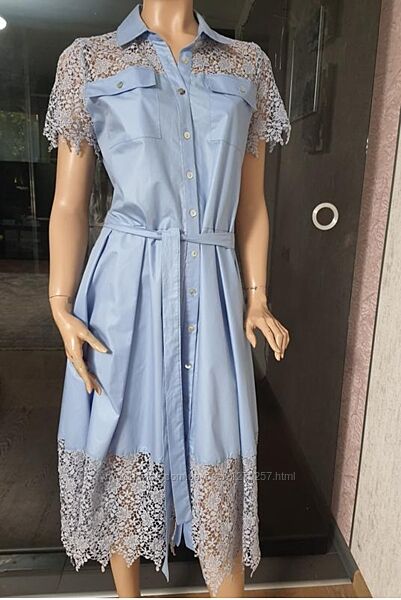 Платье с кружевом ловандовое сукня мереживо Туреччина 