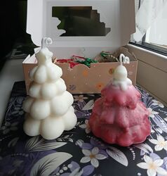 Набір свічок Ялинки з соєвого воску