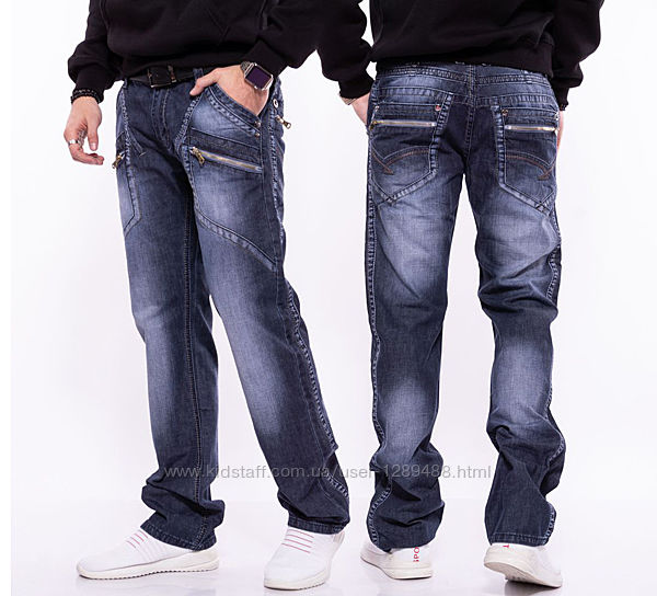 Прямые, классические, базовые, фирменные джинсы, слегка зауженные к низу