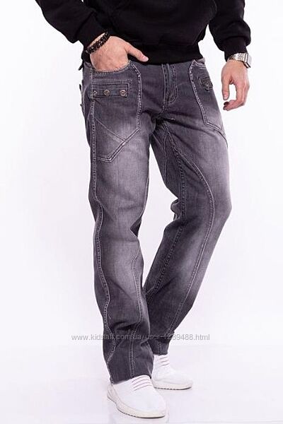 Прямые, базовые, классические серые джинсы