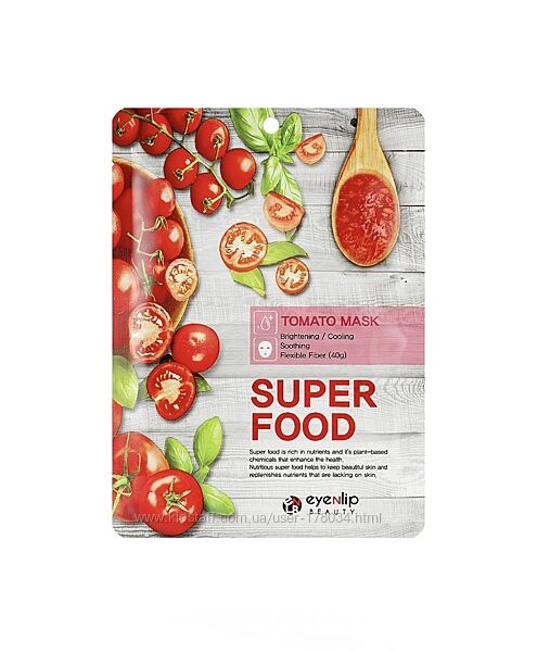 Тканевая маска для лица Eyenlip Super Food Tomato Mask с экстрактом томата