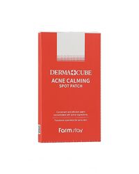 Точечные патчи от прыщей FARMSTAY DERMA CUBE ACNE CALMING SPOT PATCH 12 шт 