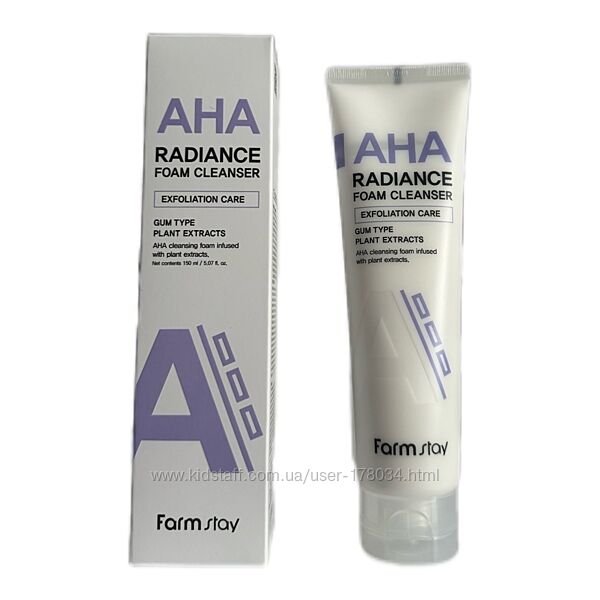 Очистительная пенка FARMSTAY AHA RADIANCE FOAM CLEANSER 150 мл