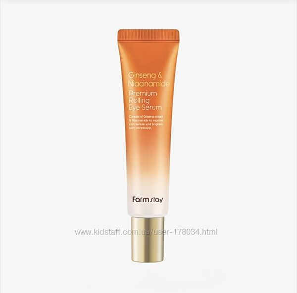 Сыворотка-роллер для глаз Farmstay Ginseng & Niacinamide Rolling Eye Serum