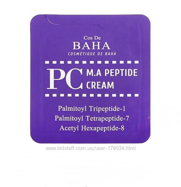 Пептидный крем против морщин тестер Cos De Baha M. A. Peptide Cream 1,5 мл