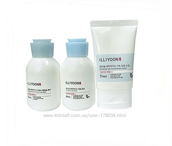 Мини-набор для лица и тела Illiyoon Ceramide Ato Trial Kit