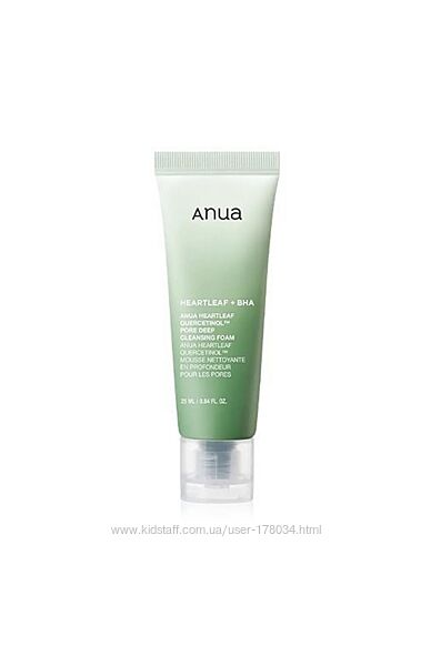 Очищающая пенка с хауттюйнией и кверцетинолом Anua Heartleaf Quercetinol