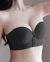 Бюстгальтер без бретелек із застібкою зпереді, з пуш ап