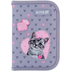 Пенал без наповнення Kite Studio Pets SP25-621, 1 відділення, 1 закот  20,5х14х4
