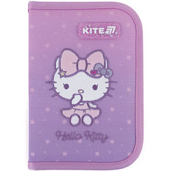 Пенал без наповнення Kite Hello Kitty HK25-621, 1 відділення, 1 закот  20,5х14х4  рожевий