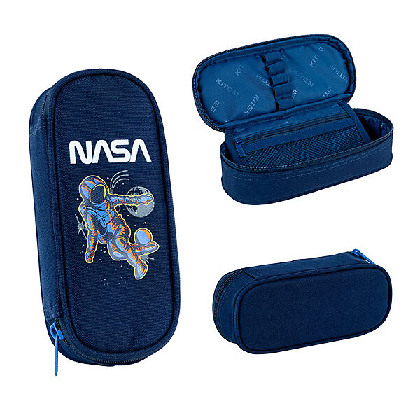 Пенал Kite NASA NS24-599-2  22x8.5x4.5  синій