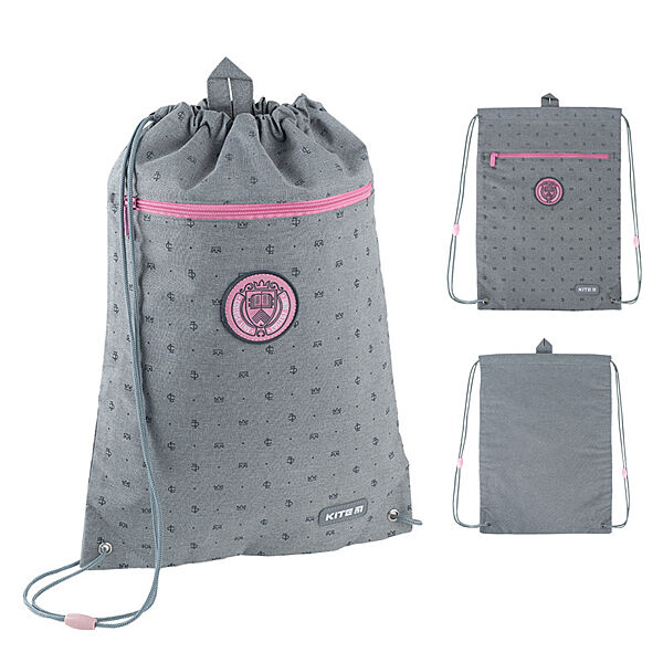 Сумка для взуття Kite College Line girl K24-601M-1  46x33 см  сірий