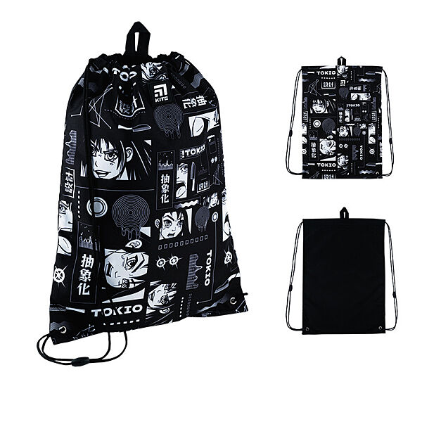 Сумка для взуття Kite K24-600L-1  49x36 см  чорно-білий