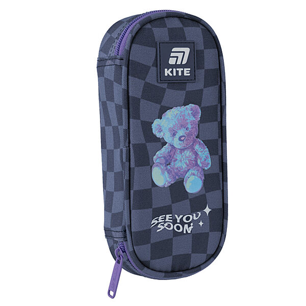 Пенал Kite K25-599-14  22х8,5х4,5  сірий