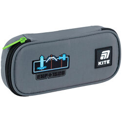 Пенал Kite Next level K25-662-10  21x8,5x4,5  сірий
