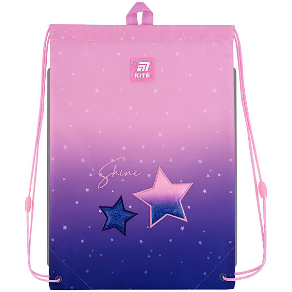 Сумка для взуття Kite Sparkling K25-600M-3  46х33  рожевий