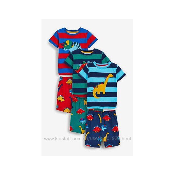 Набір піжам Next з динозаврами хлопчику 2-3 р. , 98 см, новый