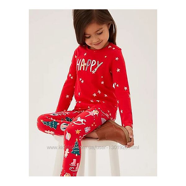 Новорічний комплект Marks&Spencer для дівчинки 3-4 р. , 104 см зріст, новий