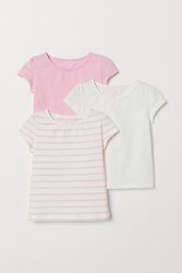 Ніжні футболки H&M для дівчинки 4-6 років, зріст 110 см