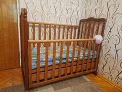 Дитяче ліжечко Верес з маятниковим механізмом та   матрац 