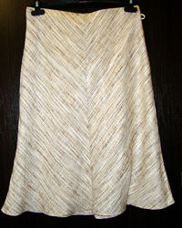 Спідниця бежева годе льон Marks & Spencer