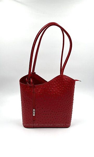 Шкіряна сумка-рюкзак, італія borse in pelle