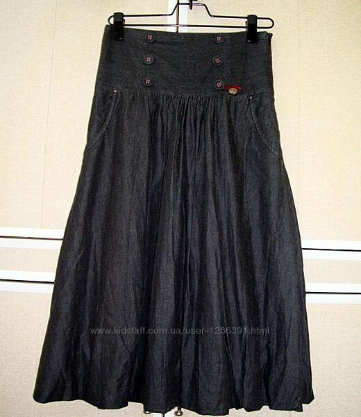 Спідниця колір графіт тюльпан-дзвін юбка Clara Rossi