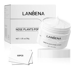 Маска для видалення чорних цяток lanbena nose plants pore strips