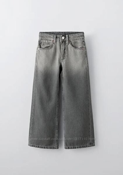 Широкі джинси Zara на дівчинку 8 років, джинси Zara для дівчинки. 
