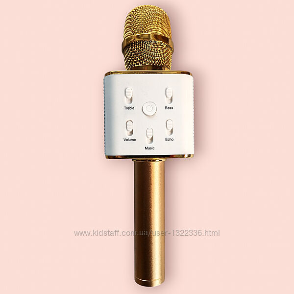 Мікрофон DM Karaoke Q7 GOLD бездротовий універсальний