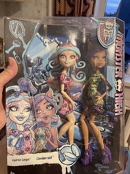 Нова лялька Monster High Scare and Makeup Clawdeen Wolf Viperine Gorgon
