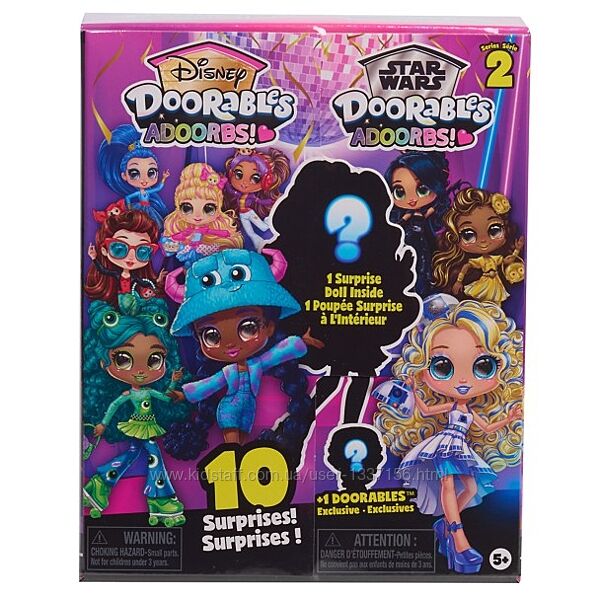 нова Лялька-сюрприз disney doorables adoorbs Series 2 just play оригінал