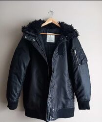 Бомбер удлинённый, зимняя куртка Zara