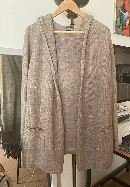 Брендовий кардиган з капюшоном Massimo Dutti