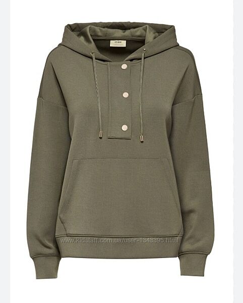 Італійський світшот вільного крою з капюшоном