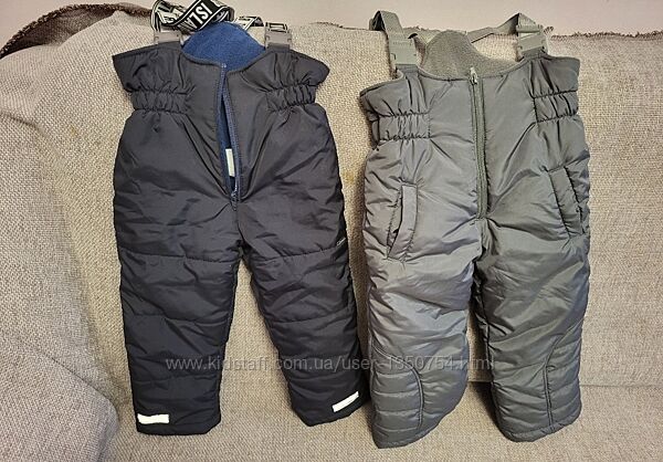Напівкомбінезон зимовий для хлопчика та дівчинки 92 розмір