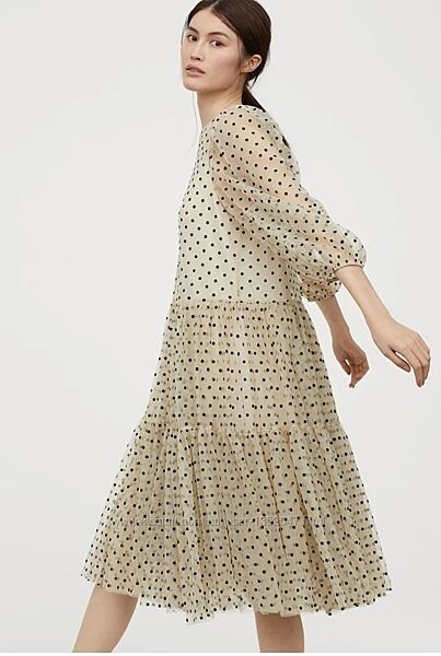 Фатинова сукня  в горохи H&M