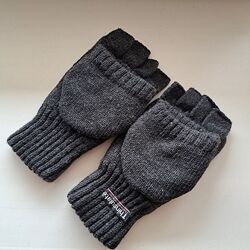 Чоловічі термоперчатки, термоварежки, мітенки на утеплювачі.