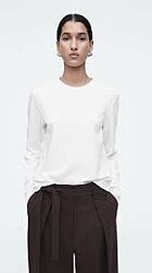 Білий лонгслів COS, розмір L.