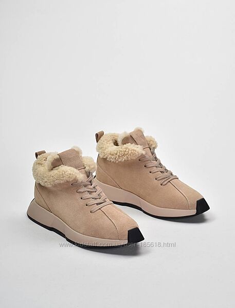 Зимове якісне взуття Vitto Rossi натуральний замш, шерсть