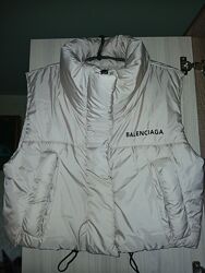 Жилетка, жилет, женская, укороченная, Balenciaga, р. 48,50,52