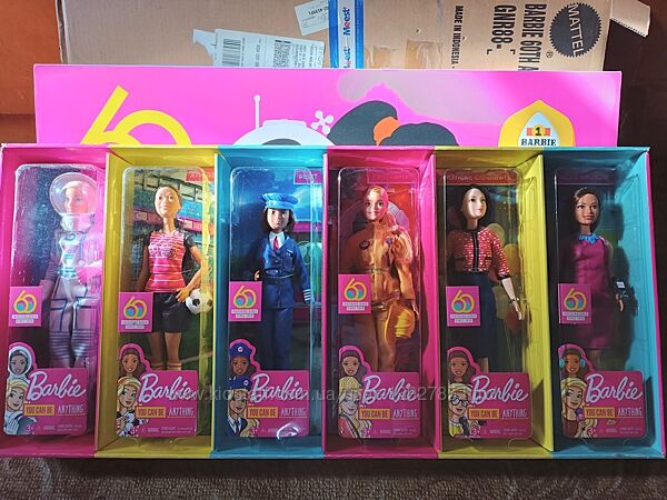 2019 Mattel Barbie Кар&acuteєра Барбі 60-та річниця набір для колекціонерів