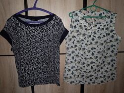 Блуза из вискозы на лето р. 48-50, хорошее состояние