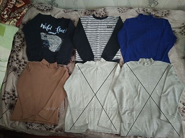 Джемпер кофта гольф демисезонные р. 140-152, хорошее состояние