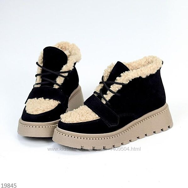 Зимові черевики ботінки, зимові ботінки, замшевые ботинки, 36-41р код 19845