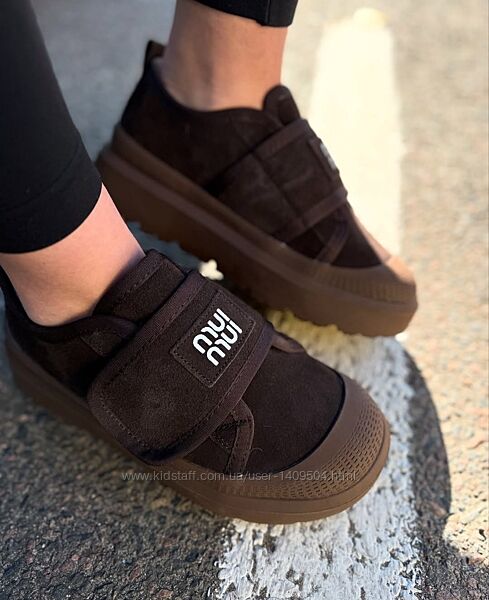 Зимові шоколадні кросівки на липучці, зимние  кроссовки 36-40р код 6548